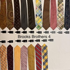 Brooks Brothers Vintage Silk Ties - NWT/Pre-Owned Classic Menswear 80s, 90s, Y2K
